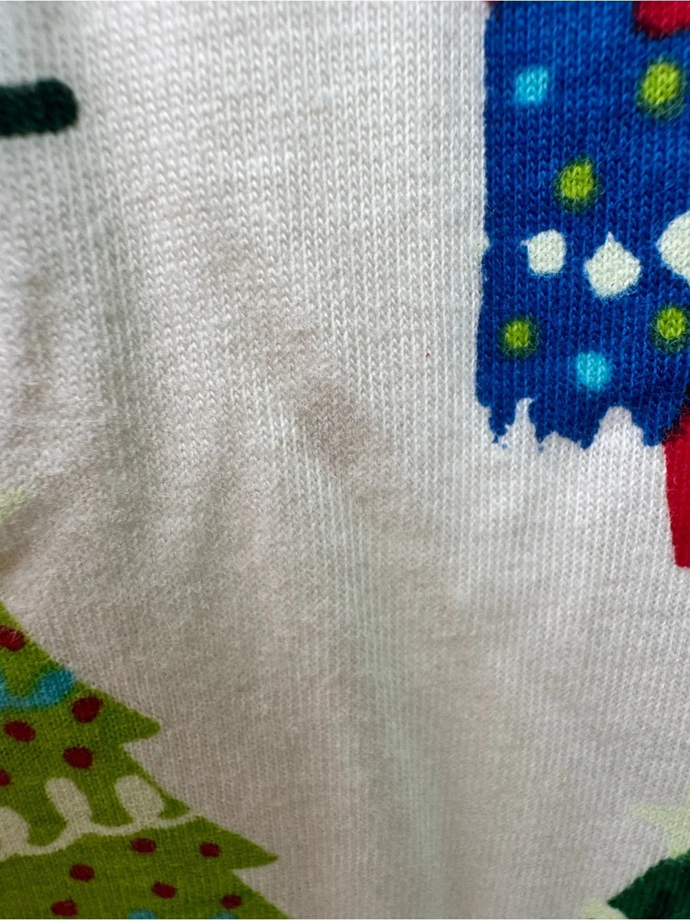 NWT Little Blue House Christmas Tree Pajama Pants Glow In Dark Pockets Large - Picture 5 of 12